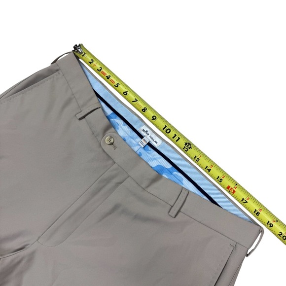 Peter Millar Men's Crown Sport Durham Performance Golf Pants Beige Size 38x30 - Picture 8 of 13